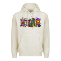 Oatmeal Heather Halloween Coffee Drink Premium Hoodie - RacoonDesign