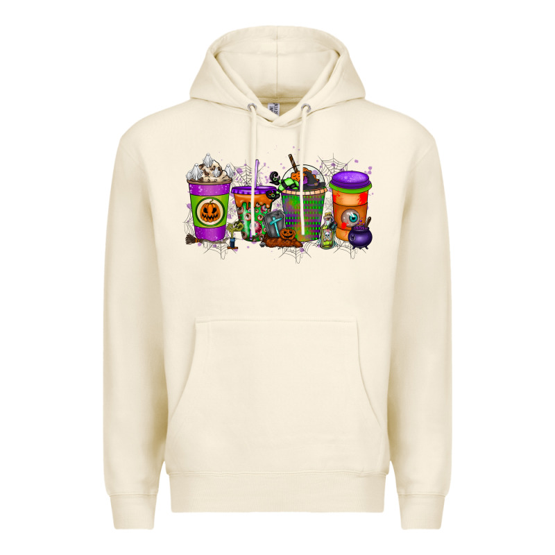 Halloween Coffee Drink Premium Hoodie by RacoonDesign | Teevron