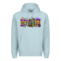 Blue Mist Halloween Coffee Drink Premium Hoodie - RacoonDesign