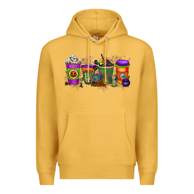 Halloween Coffee Drink Premium Hoodie by RacoonDesign | Teevron