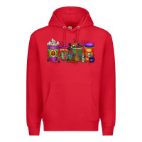 Red Halloween Coffee Drink Premium Hoodie - RacoonDesign