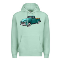 Seafoam western truck left 34 view Premium Hoodie - FaDigitalArtStudio