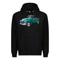 Black western truck left 34 view Premium Hoodie - FaDigitalArtStudio