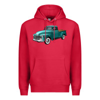 Cardinal western truck left 34 view Premium Hoodie - FaDigitalArtStudio