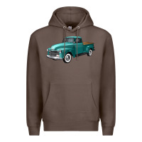 Coffee western truck left 34 view Premium Hoodie - FaDigitalArtStudio