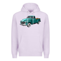Lilac western truck left 34 view Premium Hoodie - FaDigitalArtStudio