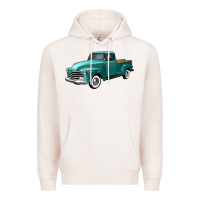 Pale Pink western truck left 34 view Premium Hoodie - FaDigitalArtStudio