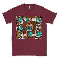 Burgundy american football mom tumbler Classic Tee - BundleAndBundleShop