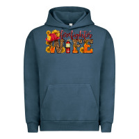 Pigment Midnight Navy firefighter wife with hat sunflowers Urban Hoodie - HRA Design Shop