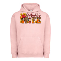 Pigment Salmon firefighter wife with hat sunflowers Urban Hoodie - HRA Design Shop