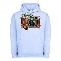Pigment Grape Ice floral eucalyptus film roll vintage camera Urban Hoodie - FaDigitalArtStudio