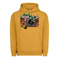 Floral Eucalyptus Film Roll Vintage Camera Urban Hoodie | Teevron