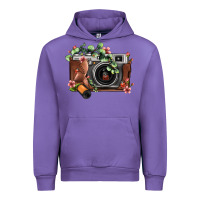 Tulip floral eucalyptus film roll vintage camera Urban Hoodie - FaDigitalArtStudio