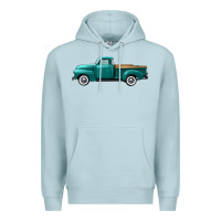 Blue Mist western truck left side view Premium Hoodie - FaDigitalArtStudio