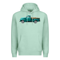 Seafoam western truck left side view Premium Hoodie - FaDigitalArtStudio