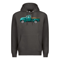 Smoke western truck left side view Premium Hoodie - FaDigitalArtStudio