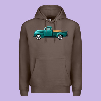 Western Truck Left Side View Premium Hoodie Designed By Fadigitalartstudio