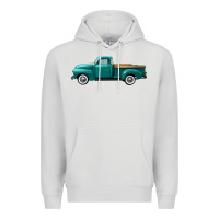 Dove Grey western truck left side view Premium Hoodie - FaDigitalArtStudio