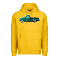 Lemon western truck left side view Premium Hoodie - FaDigitalArtStudio