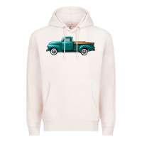 Pale Pink western truck left side view Premium Hoodie - FaDigitalArtStudio