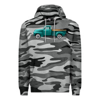 Slate Camo western truck left side view Premium Hoodie - FaDigitalArtStudio