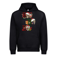 Black ho ho ho skull Urban Hoodie - FaDigitalArtStudio