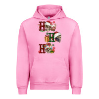 Fuchsia Pink ho ho ho skull Urban Hoodie - FaDigitalArtStudio