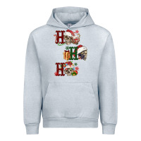 Heather Grey ho ho ho skull Urban Hoodie - FaDigitalArtStudio