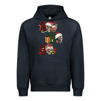 Navy ho ho ho skull Urban Hoodie - FaDigitalArtStudio