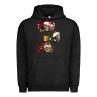 Pigment Black ho ho ho skull Urban Hoodie - FaDigitalArtStudio