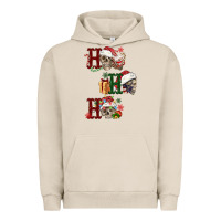 Pigment French Oak ho ho ho skull Urban Hoodie - FaDigitalArtStudio