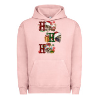 Pigment Salmon ho ho ho skull Urban Hoodie - FaDigitalArtStudio
