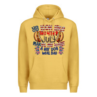Antique Gold you look like the 4th of july makes me want a hot dog weal bad Premium Hoodie - CowhideDigitalArt