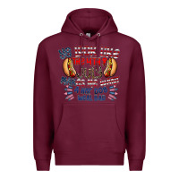 Burgundy you look like the 4th of july makes me want a hot dog weal bad Premium Hoodie - CowhideDigitalArt