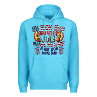 Ocean Blue you look like the 4th of july makes me want a hot dog weal bad Premium Hoodie - CowhideDigitalArt