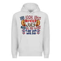 Dove Grey you look like the 4th of july makes me want a hot dog weal bad Premium Hoodie - CowhideDigitalArt