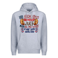 Heather Grey you look like the 4th of july makes me want a hot dog weal bad Premium Hoodie - CowhideDigitalArt