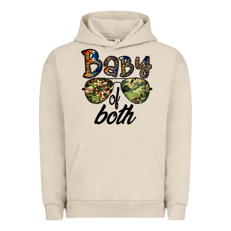 Baby Of Both Urban Hoodie by CowhideDigitalArt | Teevron