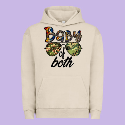 Baby Of Both Urban Hoodie Designed By Cowhidedigitalart