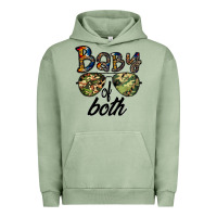 Pigment Oil Green baby of both Urban Hoodie - CowhideDigitalArt