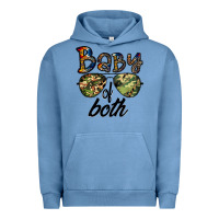 Pigment Pebble Blue baby of both Urban Hoodie - CowhideDigitalArt