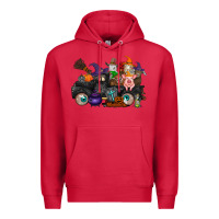 Cardinal halloween farm animals truck Premium Hoodie - RacoonDesign
