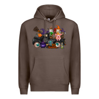 Coffee halloween farm animals truck Premium Hoodie - RacoonDesign