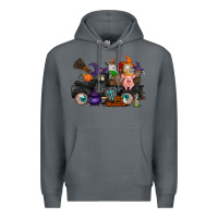 Rock halloween farm animals truck Premium Hoodie - RacoonDesign