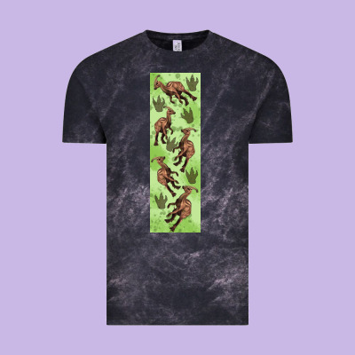 Dinosaur Parasaurolophus Pen Wrap Vintage Tee Designed By Artiststas