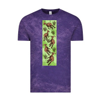 Cloud Purple dinosaur parasaurolophus pen wrap Vintage Tee - Artiststas