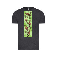 Vintage Black dinosaur parasaurolophus pen wrap Vintage Tee - Artiststas