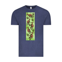 Vintage Denim dinosaur parasaurolophus pen wrap Vintage Tee - Artiststas