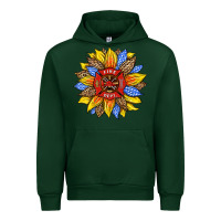 Forest Green firefighter sunflower Urban Hoodie - HRA Design Shop