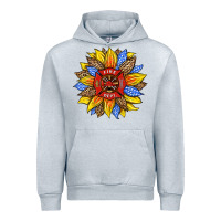 Heather Grey firefighter sunflower Urban Hoodie - HRA Design Shop